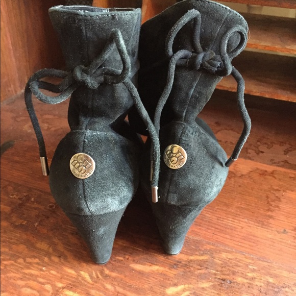 BCBG Slouch Suede Booties (S11) - Picture 3 of 8